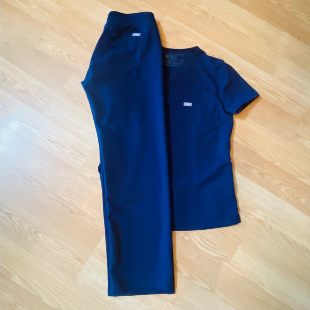 Navy blue figs scrubs